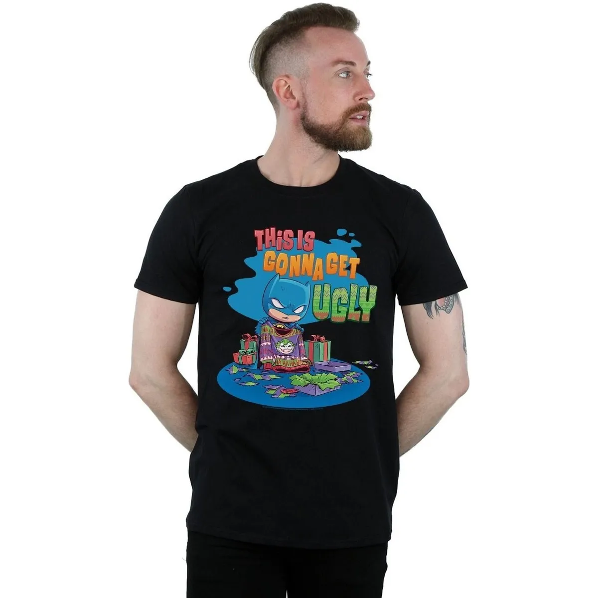 Super Friends Batman Joker Christmas Jumper